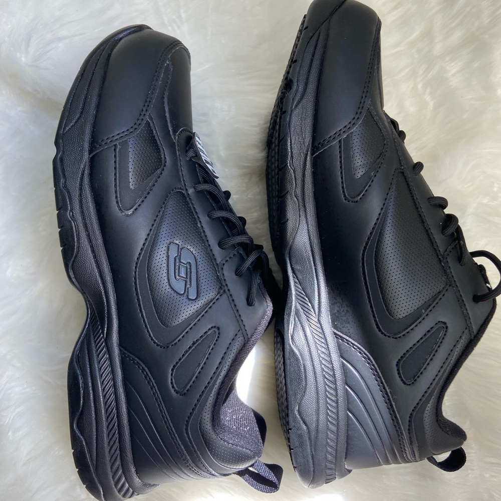Black Skechers shoes Slip Resistant Memory Foam Work 77111 Men relaxed EH Safety